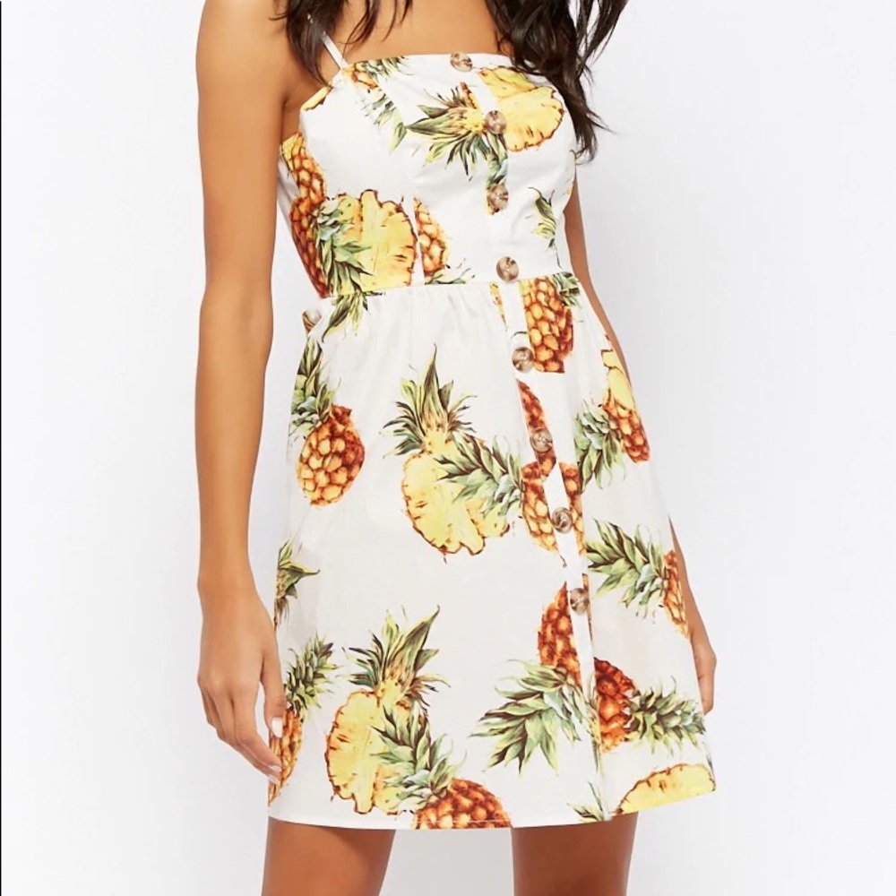 NWOT Pineapple Print Dress